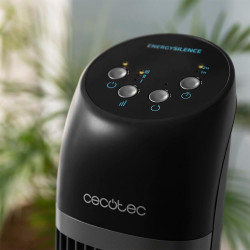 Cecotec Ventilateur de Tour avec Télécommande et Minuterie EnergySilence 7050 SkyLine Control, 45 W, Hauteur 33", Moteur en cuiv