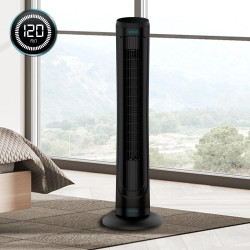Cecotec Ventilateur Tour Digital avec Télécommande et Minuterie EnergySilence 9090 Skyline, 45 W, 40'' (102cm) Hauteur, Oscillan