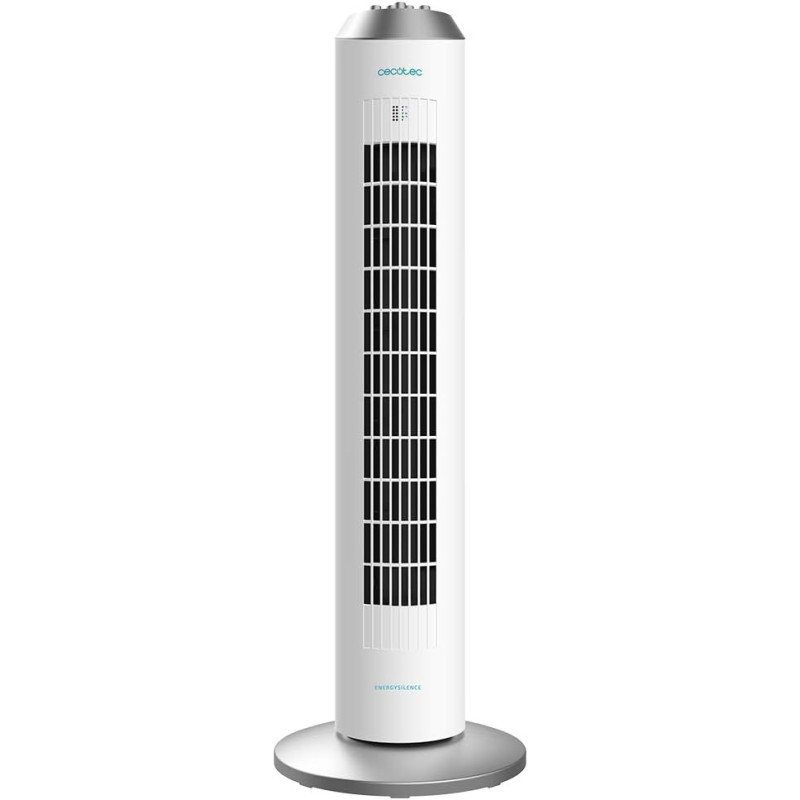 Cecotec Ventilateur Tour avec Minuterie EnergySilence 8090 Skyline, 60 W, 33'' (84 cm) Hauteur, Oscillation, Moteur Cuivre Haute