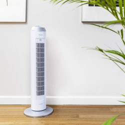 Cecotec Ventilateur Tour avec Minuterie EnergySilence 8090 Skyline, 60 W, 33'' (84 cm) Hauteur, Oscillation, Moteur Cuivre Haute