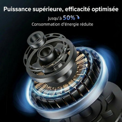 HOMCOM Ventilateur colonne silencieux 28dB, vitesse 8m/s, ventilateur tour pour chambre, 90,5cm de haut, moteur BLDC, oscillant 