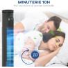 HOMCOM Ventilateur colonne silencieux 45 W, ventilateur tour pour chambre avec 3 modes 3 vitesses, télécommande, oscillant 70° e