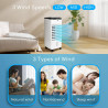 Aigostar Olaf - Climatiseur Mobile Silencieux de 3.5L,Refroidisseur d'air 3 Mode, 3 Vitesses.Télécommande, 6H Minuterie, Roues p