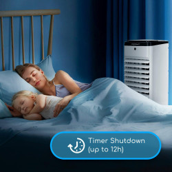 Aigostar Olaf - Climatiseur Mobile Silencieux de 3.5L,Refroidisseur d'air 3 Mode, 3 Vitesses.Télécommande, 6H Minuterie, Roues p