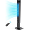 YASHE 43'' Colonne Ventilateur, Ventilateur Colonne Silencieux 28dB, Ventilateur Climatiseur Oscillant à 85° avec, Ventilateur T