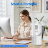 Ventilateur tour sans rotor silencieux 3 en 1, refroidisseur d'air et humidificateur d'air, 6 vitesses de vent et minuterie 6H, 