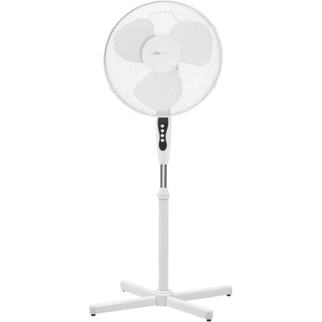 Clatronic Ventilateur sur pied | silencieux | diamètre 40 cm | oscillant/rotatif | hauteur + angle d'inclinaison réglables | gri