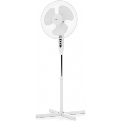 Clatronic Ventilateur sur pied | silencieux | diamètre 40 cm | oscillant/rotatif | hauteur + angle d'inclinaison réglables | gri