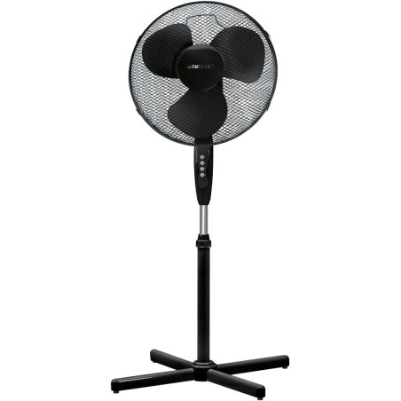 CLATRONIC VL 3603 S - Ventilateur - 50 W - Hauteur réglable - 3 vitesses - 4 niveaux (0-1-2-3) - Noir