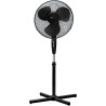 CLATRONIC VL 3603 S - Ventilateur - 50 W - Hauteur réglable - 3 vitesses - 4 niveaux (0-1-2-3) - Noir