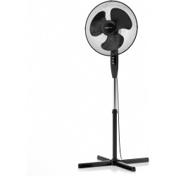 CLATRONIC VL 3603 S - Ventilateur - 50 W - Hauteur réglable - 3 vitesses - 4 niveaux (0-1-2-3) - Noir