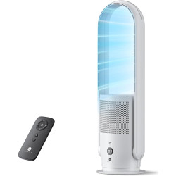 Ventilateur Tour Sans Pales, ULTTY Ventilateur avec Purificateur D'air Silencieux Avec H13 HEPA Filtre Télécommande, Hauteur 80 
