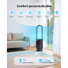 Ventilateur Tour Sans Pales, ULTTY Ventilateur avec Purificateur D'air Silencieux Avec H13 HEPA Filtre Télécommande, Hauteur 80 