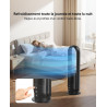 Ventilateur Tour Sans Pales, ULTTY Ventilateur avec Purificateur D'air Silencieux Avec H13 HEPA Filtre Télécommande, Hauteur 80 