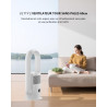 Ventilateur Tour Sans Pales, ULTTY Ventilateur avec Purificateur D'air Silencieux Avec H13 HEPA Filtre Télécommande, Hauteur 60 