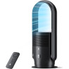 Ventilateur Tour Sans Pales, ULTTY Ventilateur avec Purificateur D'air Silencieux Avec H13 HEPA Filtre Télécommande, Hauteur 60 