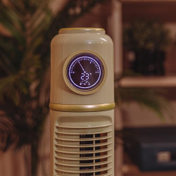 Cecotec - ventilateur de colonne energysilence 1090 skyline retro smart vert - 40 w, diamètre 81 cm, led et télécommande, 3 vite