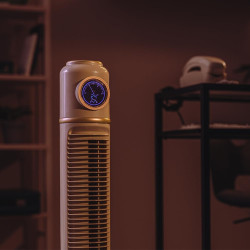 Cecotec - ventilateur de colonne energysilence 1090 skyline retro smart vert - 40 w, diamètre 81 cm, led et télécommande, 3 vite