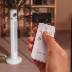 Cecotec - ventilateur de colonne energysilence 1090 skyline retro smart blanc - 40 w, diamètre 81 cm, led et télécommande, 3 vit