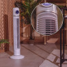 Cecotec - ventilateur de colonne energysilence 1090 skyline retro smart blanc - 40 w, diamètre 81 cm, led et télécommande, 3 vit