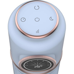Cecotec - ventilateur de colonne energysilence 1090 skyline retro smart bleu - 40 w, diamètre 81 cm, lumière led, télécommande, 