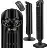 KESSER® Ventilateur de Tour Avec Télécommande | Angle d'Oscillation 90° | 3 Niveaux | 90 cm | Fonction Minuterie et Turbo | Colo