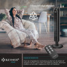 KESSER® Ventilateur de Tour Avec Télécommande | Angle d'Oscillation 90° | 3 Niveaux | 90 cm | Fonction Minuterie et Turbo | Colo
