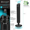 KESSER® Ventilateur de Tour Avec Télécommande | Angle d'Oscillation 90° | 3 Niveaux | 90 cm | Fonction Minuterie et Turbo | Colo