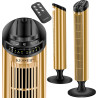 KESSER® Ventilateur de Tour Avec Télécommande | Angle d'Oscillation de 90° | 3 Niveaux | 90 cm | Fonction Minuterie et Turbo | C