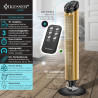 KESSER® Ventilateur de Tour Avec Télécommande | Angle d'Oscillation de 90° | 3 Niveaux | 90 cm | Fonction Minuterie et Turbo | C