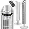 KESSER Ventilateur tour avec télécommande | Angle d'oscillation de 90° | 3 vitesses | 90 cm | + fonction minuterie | Fonction tu