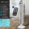 KESSER Ventilateur tour avec télécommande | Angle d'oscillation de 90° | 3 vitesses | 90 cm | + fonction minuterie | Fonction tu