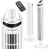 KESSER Ventilateur tour avec télécommande - ventilateur à colonne avec écran LED - ventilateur sur pied - climatiseur