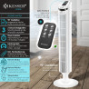 KESSER Ventilateur tour avec télécommande - ventilateur à colonne avec écran LED - ventilateur sur pied - climatiseur