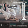 KESSER Ventilateur tour avec télécommande - ventilateur à colonne avec écran LED - ventilateur sur pied - climatiseur
