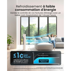 Pro Breeze Ventilateur Colonne Oscillante, Tour de 79 cm, Oscillation 70°, 60 Watts, 3 Vitesses - Télécommande et Minuterie, Pro