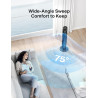 PELONIS Ventilateur Tour avec Télécommande - 5 Vitesses & 4 Modes (AI/Nuit/Nature) Minuterie 9H, Écran LED avec Mémoire - Économ