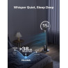 PELONIS Ventilateur Tour avec Télécommande - 5 Vitesses & 4 Modes (AI/Nuit/Nature) Minuterie 9H, Écran LED avec Mémoire - Économ