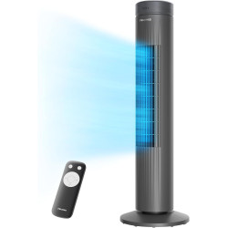 Pelonis Ventilateur Tour Très Silencieux, Télécommande, 3 Vitesses, Minuterie 7H et 3 Modes, pour Chambre