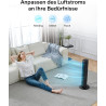 PELONIS 76 cm Ventilateur Tour Oscillant, 3 Vitesses, Minuterie 8H, Silencieux & Gain de Place pour Maison, Bureau (Noir)