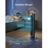 PELONIS 76 cm Ventilateur Tour Oscillant, 3 Vitesses, Minuterie 8H, Silencieux & Gain de Place pour Maison, Bureau (Noir)