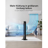 PELONIS Ventilateur Tour avec Télécommande - 5 Vitesses & 4 Modes (AI/Nuit/Nature) Minuterie 9H, Écran LED avec Mémoire - Économ