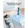 PELONIS Ventilateur Tour avec Télécommande - 5 Vitesses & 4 Modes (AI/Nuit/Nature) Minuterie 9H, Écran LED avec Mémoire - Économ