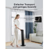 PELONIS Ventilateur Tour avec Télécommande - 5 Vitesses & 4 Modes (AI/Nuit/Nature) Minuterie 9H, Écran LED avec Mémoire - Économ
