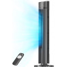 Pelonis Ventilateur Tour Silencieux, 40 Pouces 102CM avec Télécommande, 7m/s Oscillation 90°, Minuterie 15H et 3 Vitesses