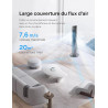 Pelonis Ventilateur Tour Silencieux, 4.2m/s avec Télécommande, Minuterie 9H, 4 Modes 5 Vitesses, Mode SMART, Écran LED pour Cham
