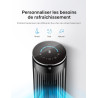 Pelonis Ventilateur Tour Silencieux, 4.2m/s avec Télécommande, Minuterie 9H, 4 Modes 5 Vitesses, Mode SMART, Écran LED pour Cham
