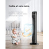 Pelonis Ventilateur Tour Silencieux, 4.2m/s avec Télécommande, Minuterie 9H, 4 Modes 5 Vitesses, Mode SMART, Écran LED pour Cham