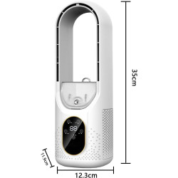 Eznaobo ventilateur tour sans pales,ventilateur colonne ventilateur silencieux, 6 vitesses de réglage,humidification,ventilateur