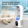 Eznaobo ventilateur tour sans pales,ventilateur colonne ventilateur silencieux, 6 vitesses de réglage,humidification,ventilateur